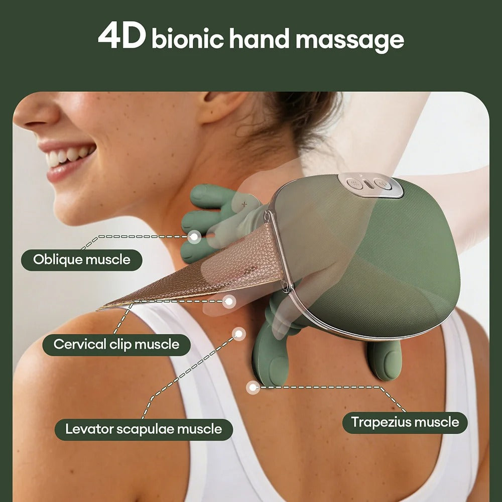 Neck & Shoulder Massager — Wireless 4D Kneading Shawl