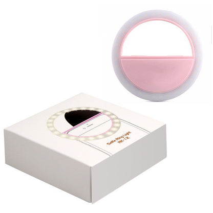 LED Selfie Ring Light – Clip-On Phone Flash for Beauty & Content
