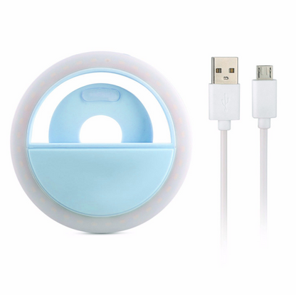 LED Selfie Ring Light – Clip-On Phone Flash for Beauty & Content