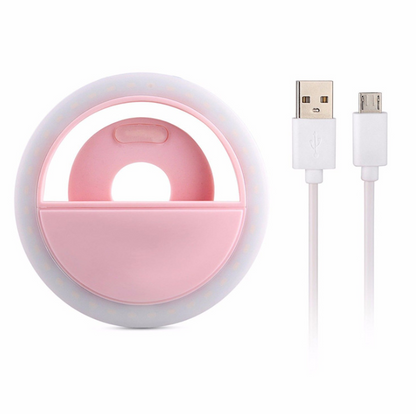 LED Selfie Ring Light – Clip-On Phone Flash for Beauty & Content