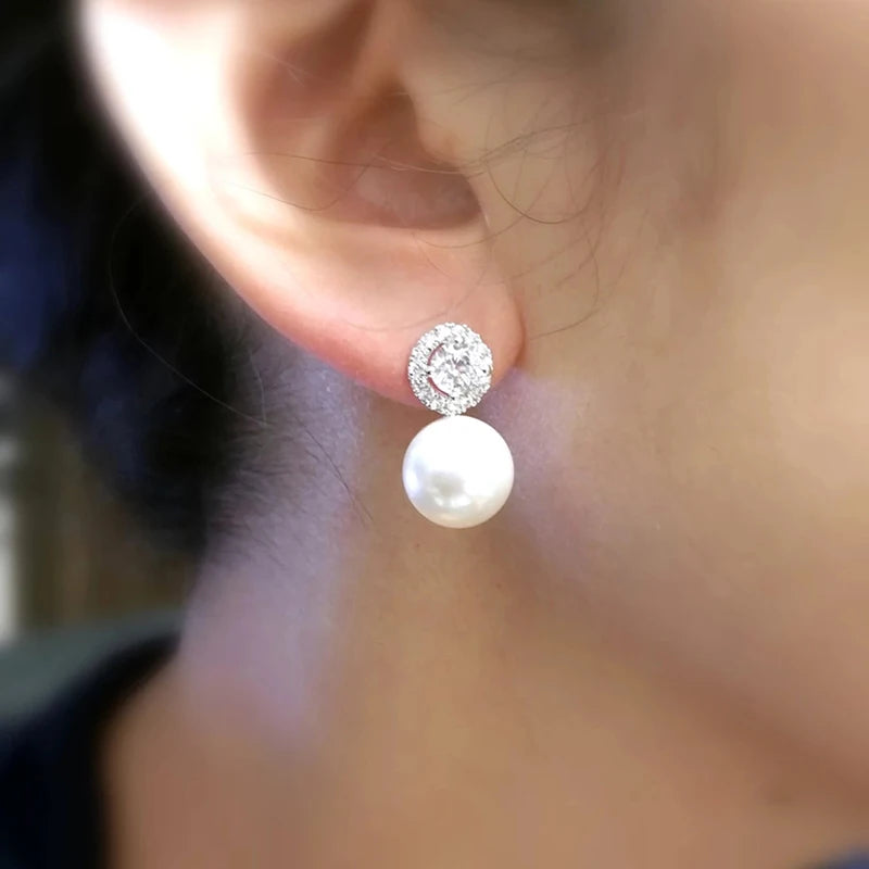 Luminous Pearl Drop Earrings