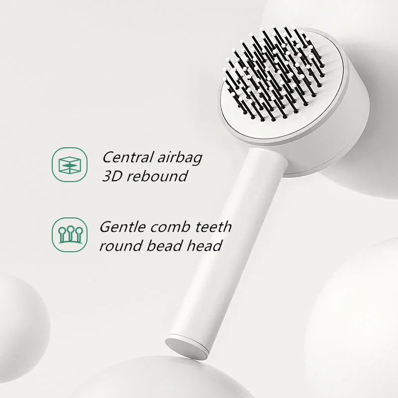 Self-Cleaning Hair Brush – Scalp Massage & Anti-Static