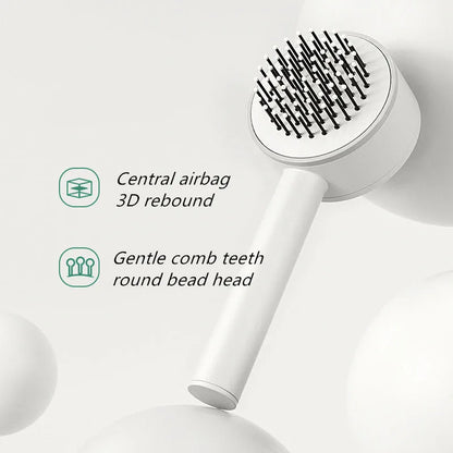 Self-Cleaning Hair Brush – Scalp Massage & Anti-Static