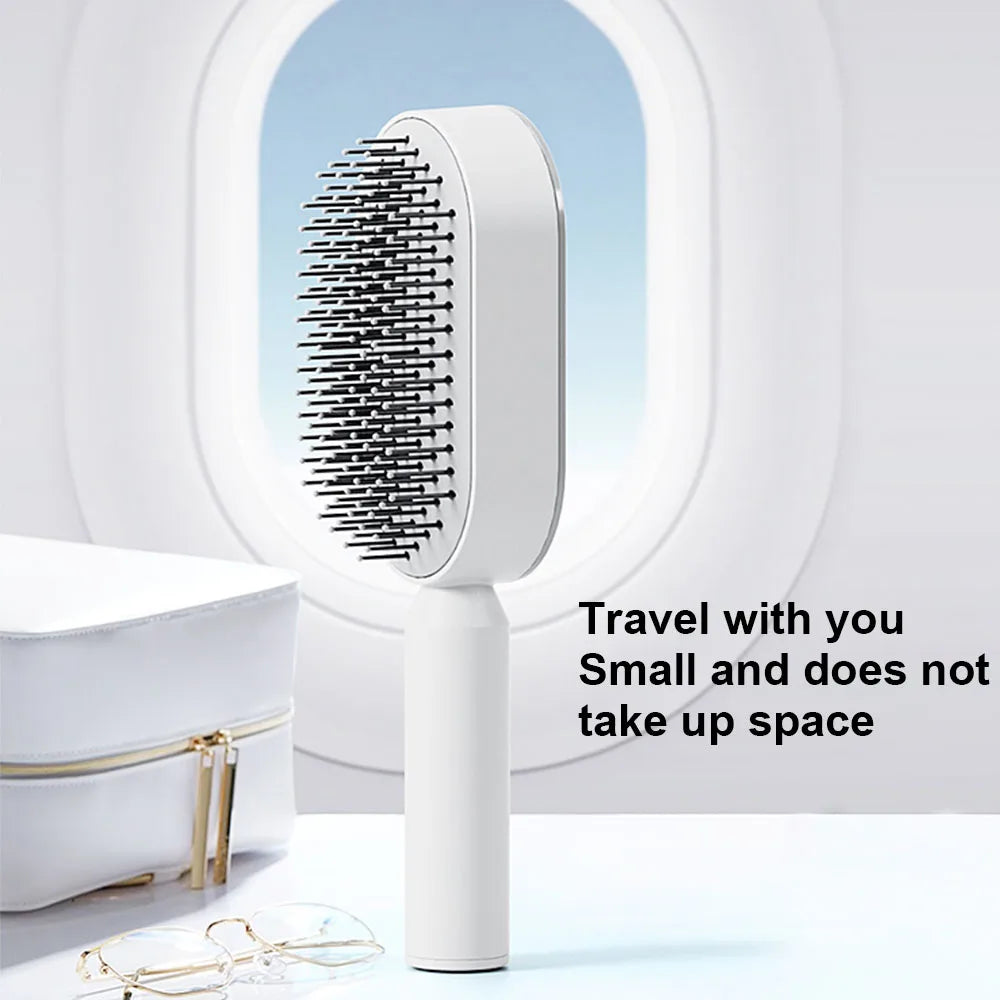 Self-Cleaning Hair Brush – Scalp Massage & Anti-Static