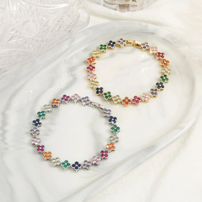 Crystal Flower Bracelet