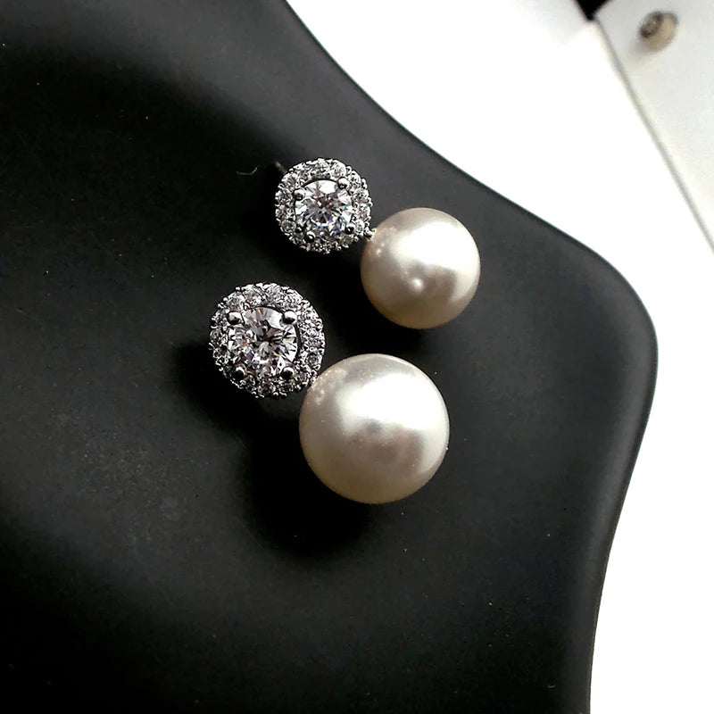 Luminous Pearl Drop Earrings