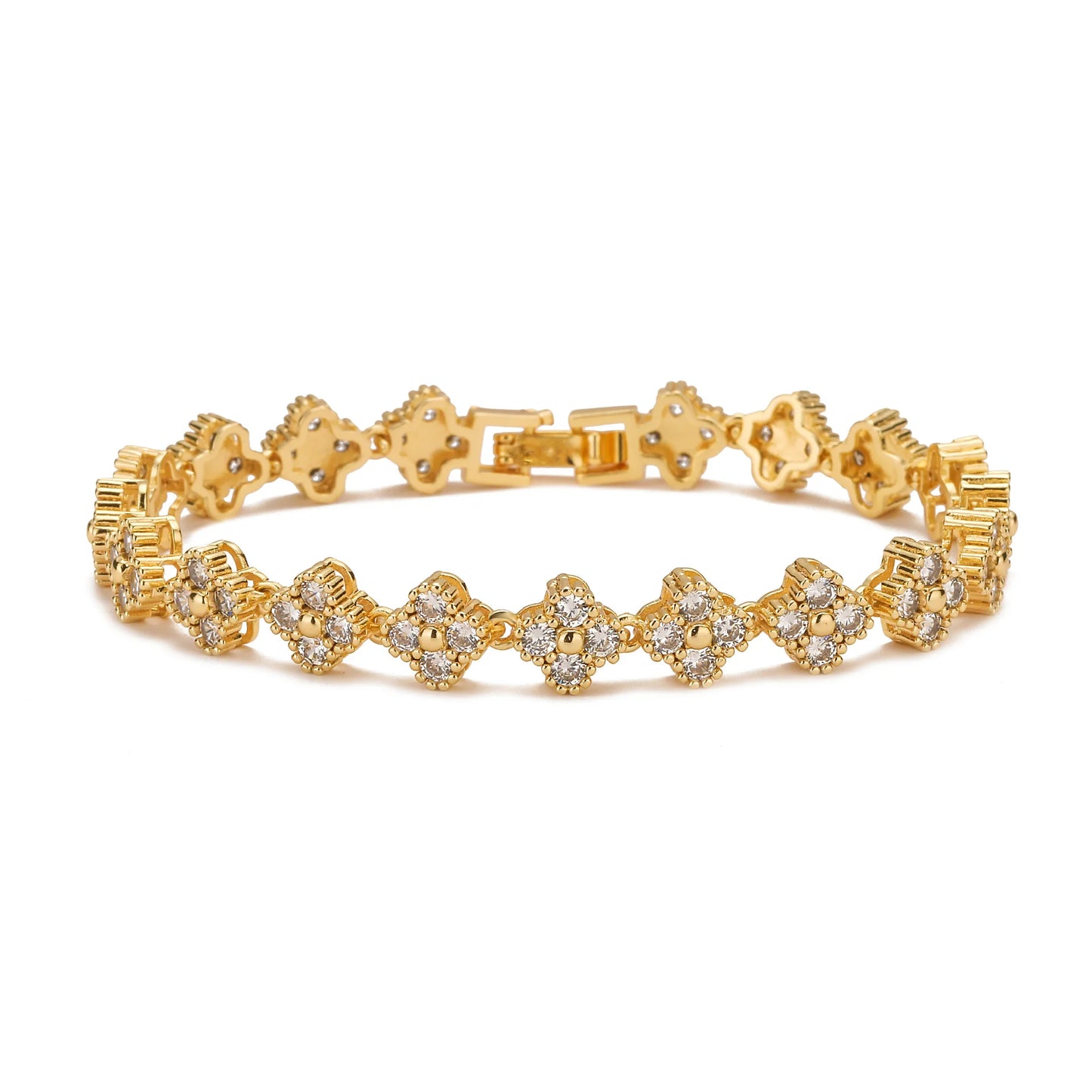 Crystal Flower Bracelet