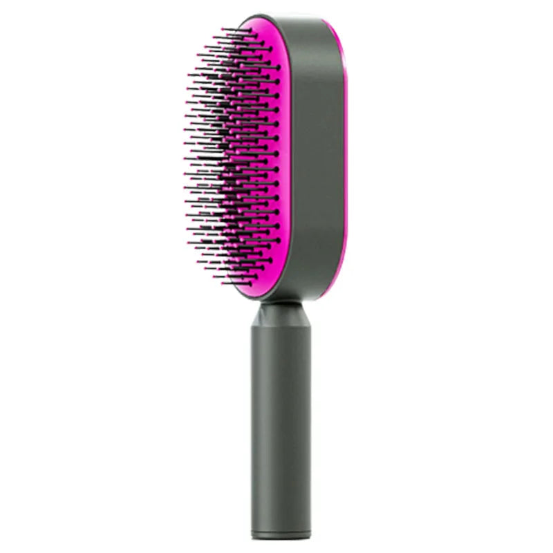 Self-Cleaning Hair Brush – Scalp Massage & Anti-Static