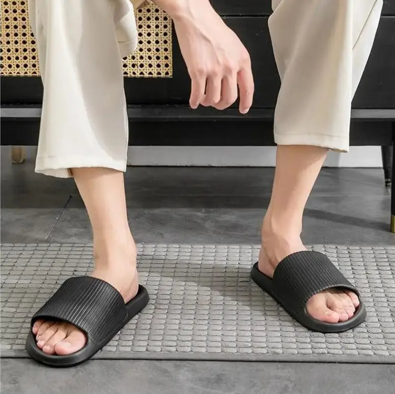 Soft EVA Indoor Slippers – Non-Slip Bathroom & Home Slides