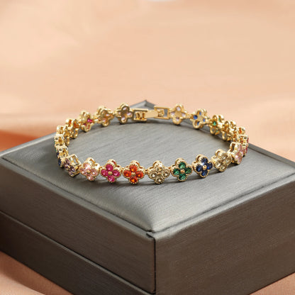 Crystal Flower Bracelet