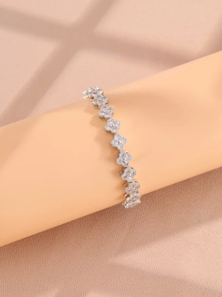 Crystal Flower Bracelet