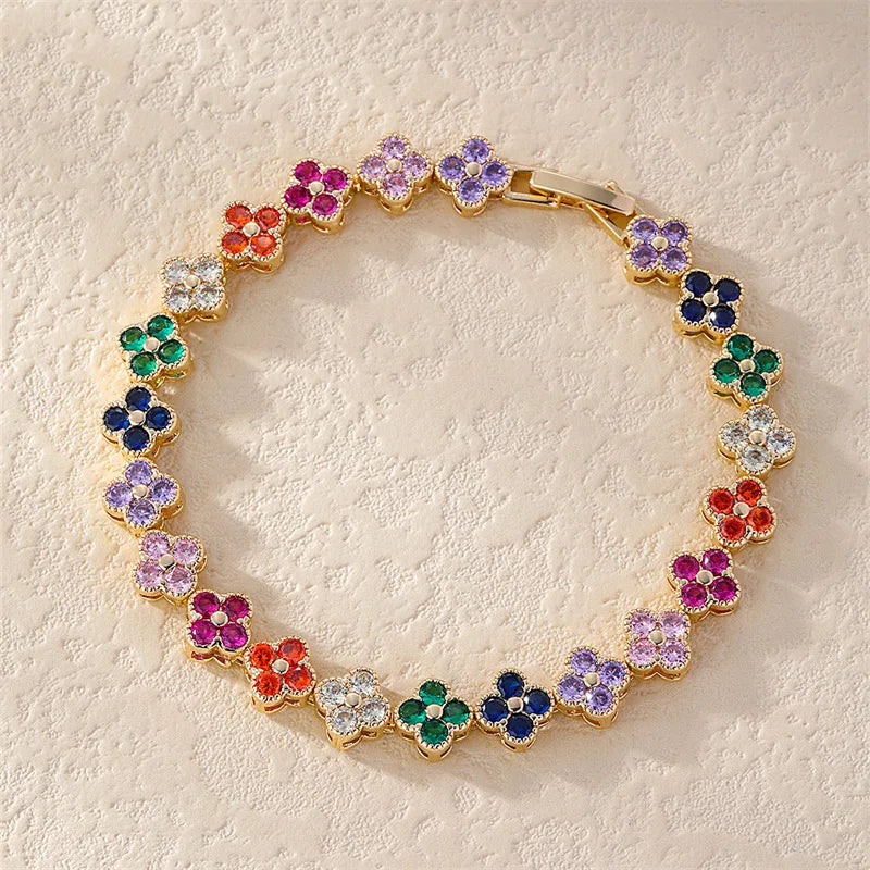 Crystal Flower Bracelet