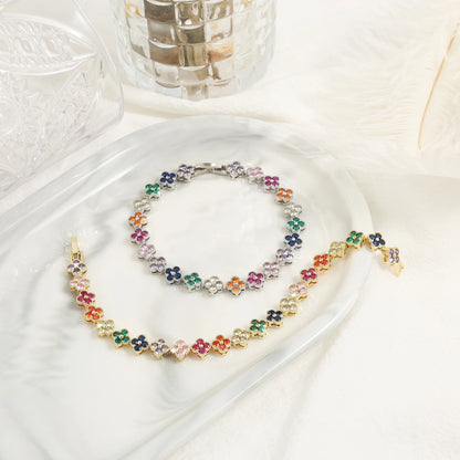 Crystal Flower Bracelet