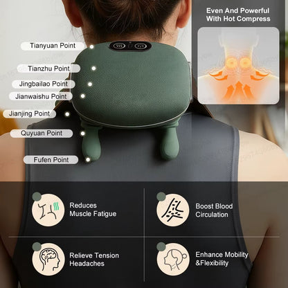 Neck & Shoulder Massager — Wireless 4D Kneading Shawl