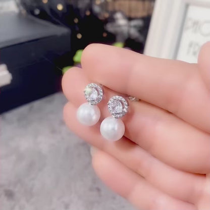 Luminous Pearl Drop Earrings