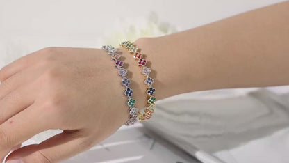 Crystal Flower Bracelet
