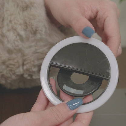 LED Selfie Ring Light – Clip-On Phone Flash for Beauty & Content